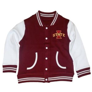 NFL Iowa State Cyclones Red and White Varsity Full-Snap Jacket