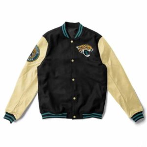 Jacksonville Jaguars Black Letterman Jacket