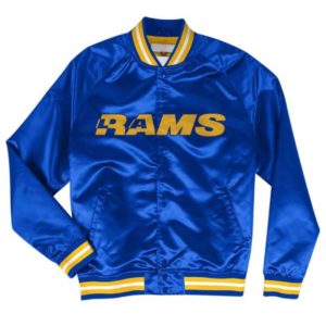 LA Rams Lightweight Royal Satin Jacket