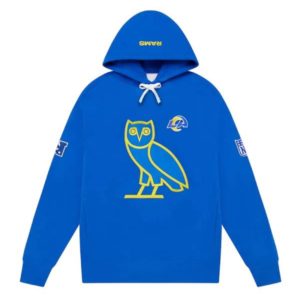 LA Rams OVO Royal Pullover Blue Hoodie