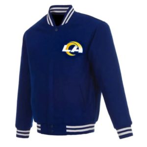 LA Rams Wool Royal Blue Varsity Jacket