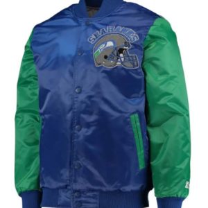 Locker Room Seattle Seahawks Throwback Satin Jacket