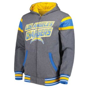 Los Angeles Chargers Extreme Gray Hoodie