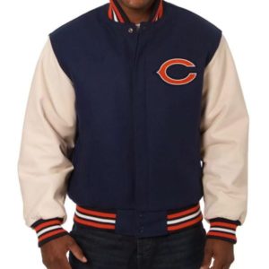 NFL Chicago Bears Varsity Navy Blue Jacket