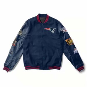 New England Patriots 6X Super Bowl Champions Varsity Jacket