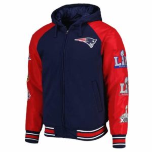 New England Patriots Defender Royal Varsity Jacket