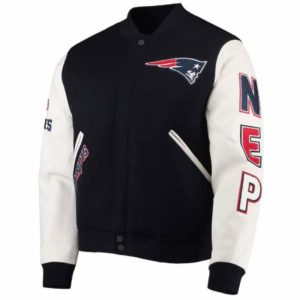 New England Patriots Logo Varsity Jacket