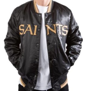 New Orleans Saints Satin Jacket