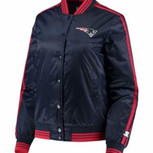 Overtime New England Patriots Varsity Satin Jacket