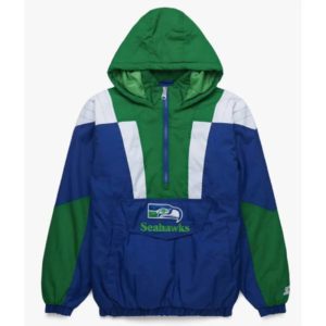 Seattle Seahawks Green & Royal Blue Hooded Jacket