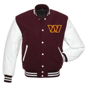 Starter Washington Commanders Letterman Maroon & White Jacket