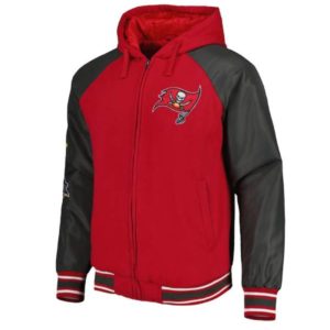 Tampa Bay Buccaneers Defender Hoodie Red Varsity Jacket