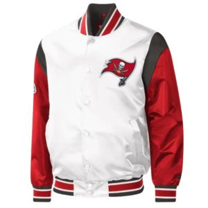 Tampa Bay Buccaneers Throwback Warm Up Pitch Satin Jacket