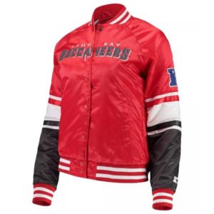 Tampa Bay Buccaneers Victory Cheer Red Satin Jacket