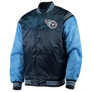 Tennessee Titans Enforcer Light Blue Satin Jacket