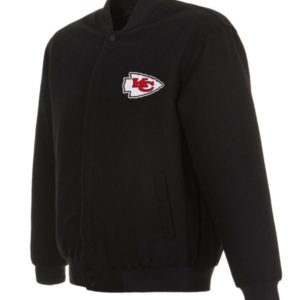 NFL Kansas City Chiefs Black Wool Jacket